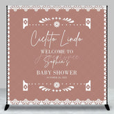 Aperturee - Aperturee Fresh Floral Lace Edges Custom Baby Shower Backdrop